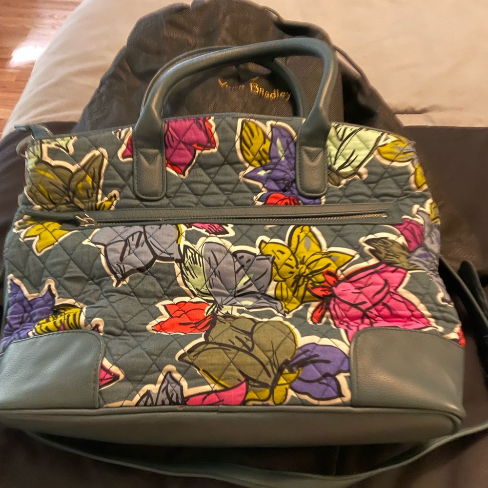 Vera Bradley Day Off Satchel Falling Flowers